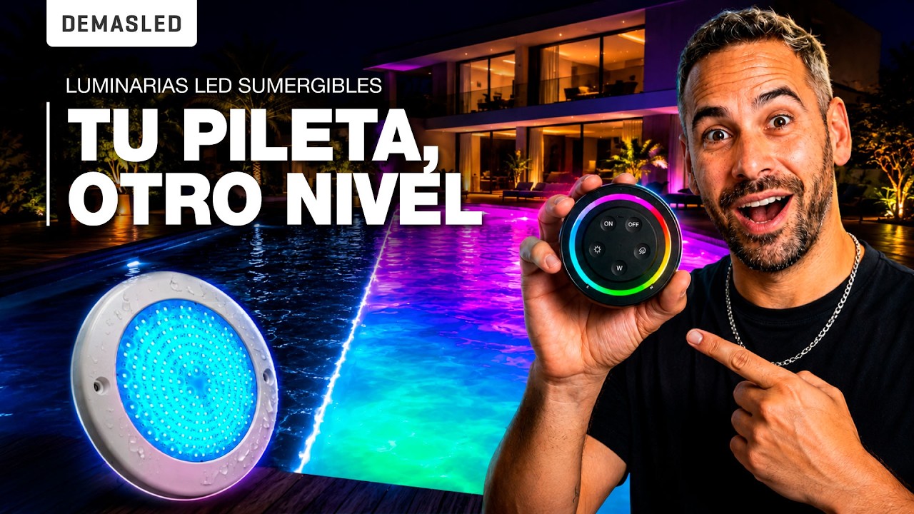 Luminarias LED para Pileta RGB: Transformá tu Piscina de Noche con Luz Sumergible IP68