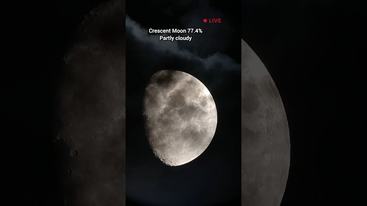 Moon among the clouds #moon #space #astronomy #telescope