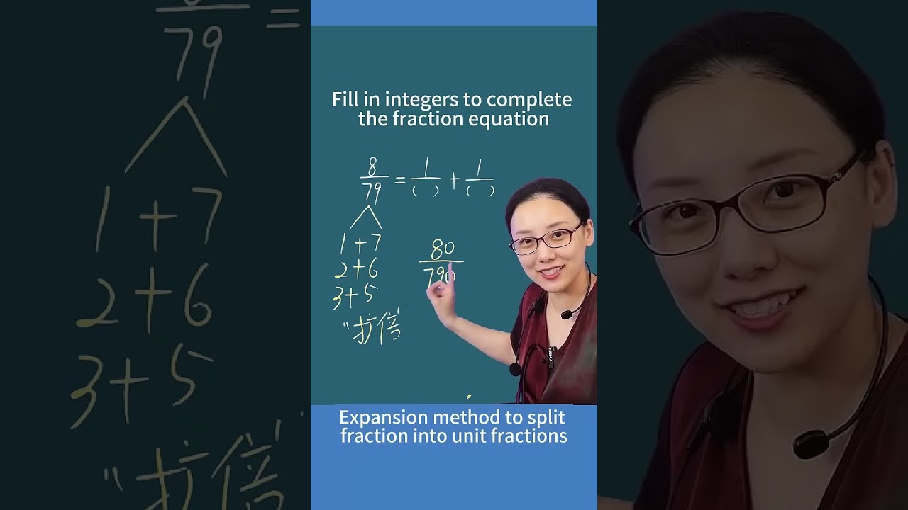 Learn the Expansion Method for Fraction FAST! #maths #education #shorts