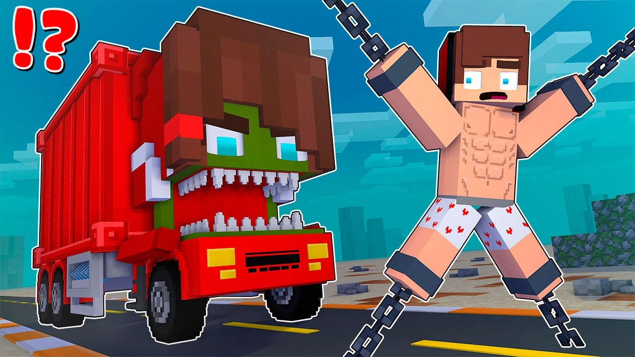 MAIZEN : JJ vs Cursed JJ Sister ZOMBIE Truck - Minecraft Animation JJ & Mikey