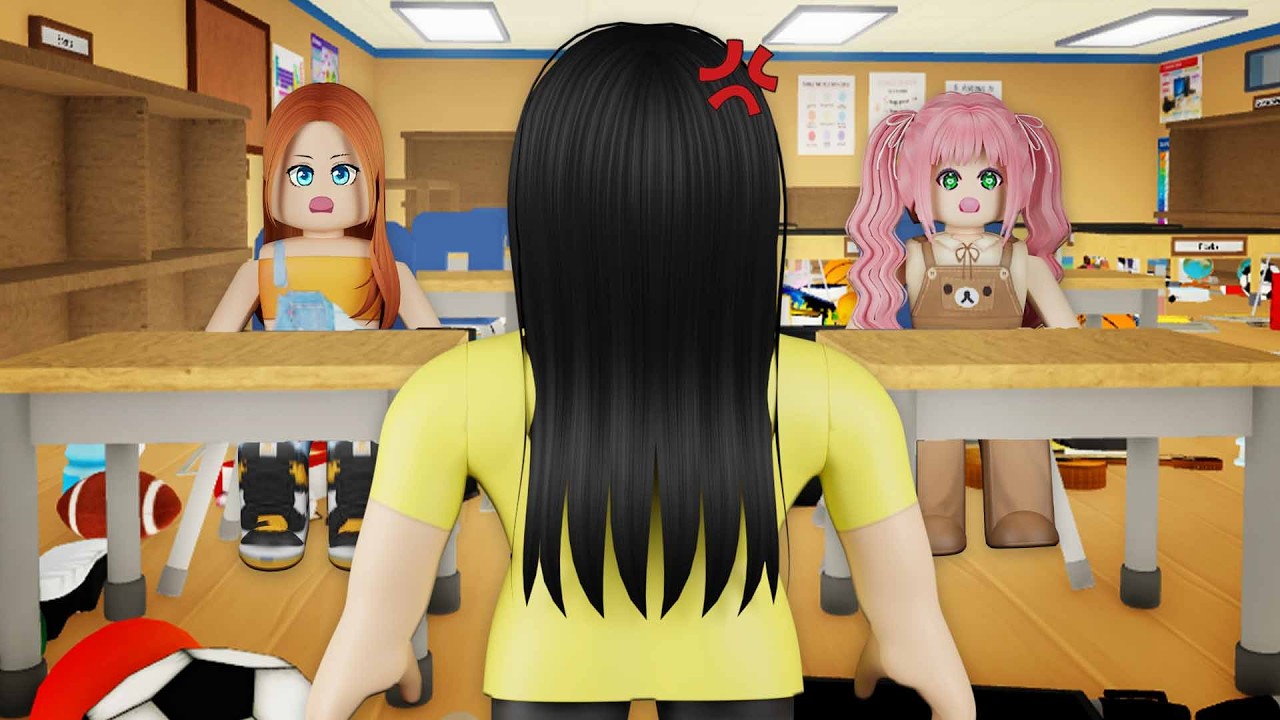 PINAG LINIS KAMI NG CLASSROOM SI ATE DARA | ROBLOX Clean the School