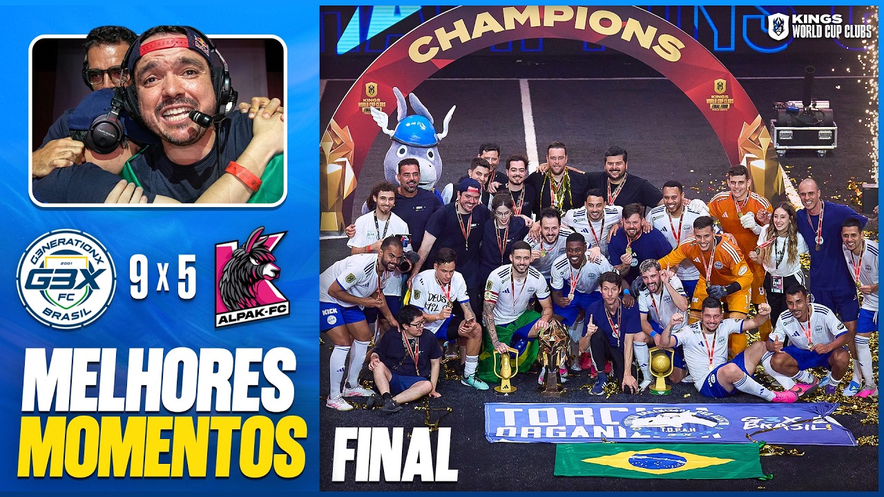 SOMOS CAMPEÕES! - G3X FC x ALPAK FC - MELHORES MOMENTOS - KINGS WORLD CUP CLUBS
