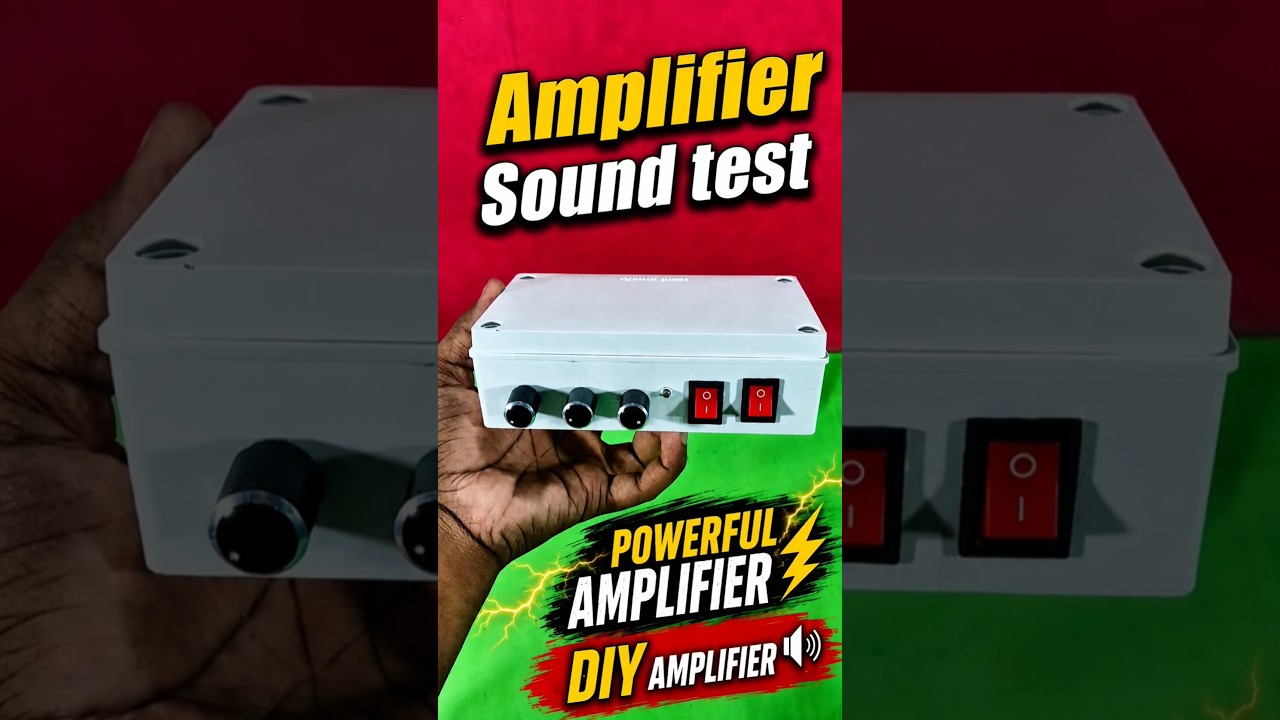 Powerful DIY Amplifier Sound Test 🔥 | Homemade Speaker Amplifier with Bass Boost #shorts #viral