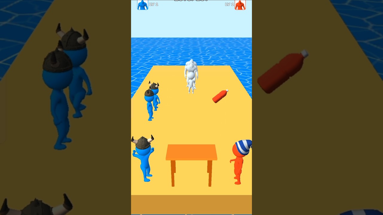 Bottle 🍼 Flip Clash Game 😂 Level 137 😱 #gaming #games #bottleflip #gameplay #sujitgaming #subscribe