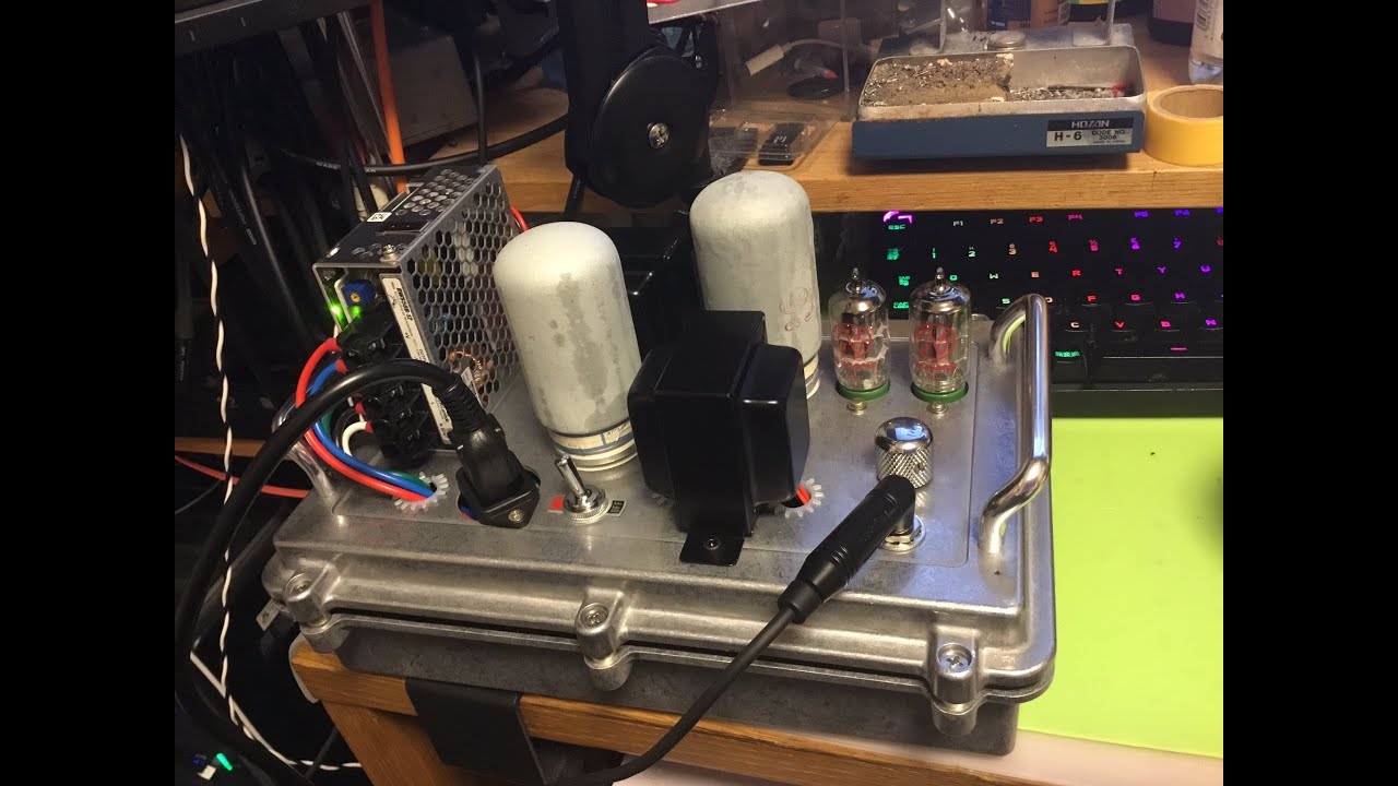 My Trail Amp wth the tube C3e and 12AX7