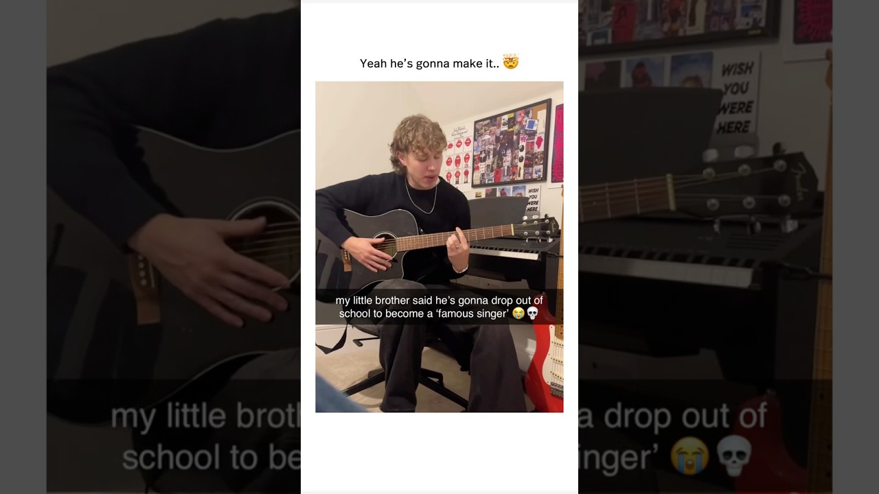 bros going crazy #singing #guitar