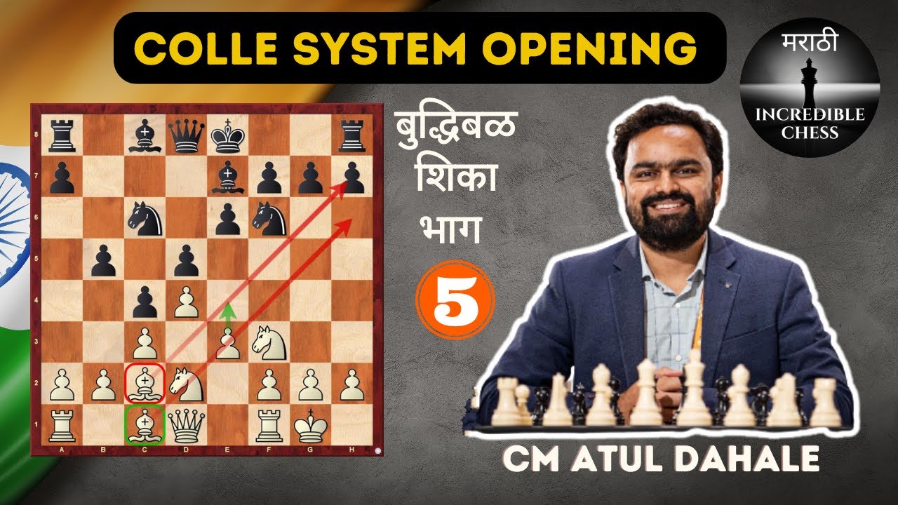 Colle System | Learn Chess Opening | बुद्धिबळ शिका भाग 5 by Atul Dahale