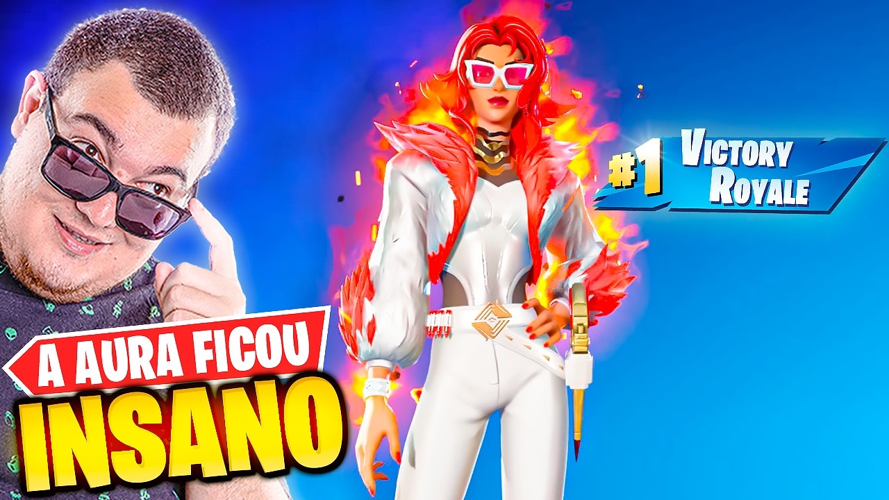 AGORA AS AURAS FICARAM INCRIVEIS NO CORRE FORTNITE