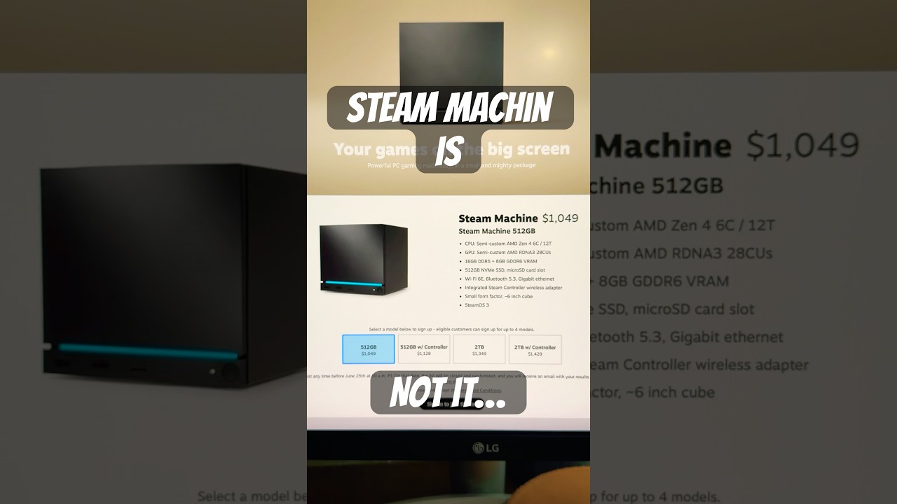 Steam Machine is NOT it… #steammachine #valve #steamdeck #gaming #tech #steamsystem