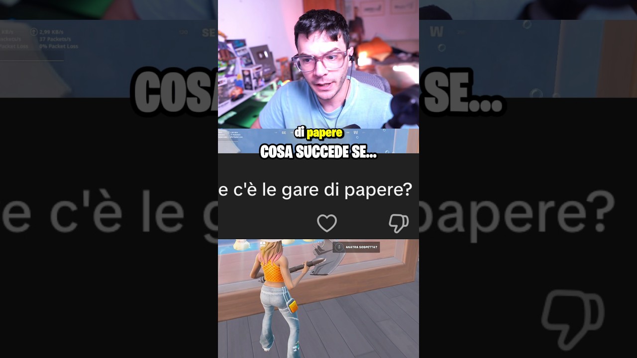 COSA SUCCEDE SE PORTO LA PAPERA ALLA GARA? #fortnite
