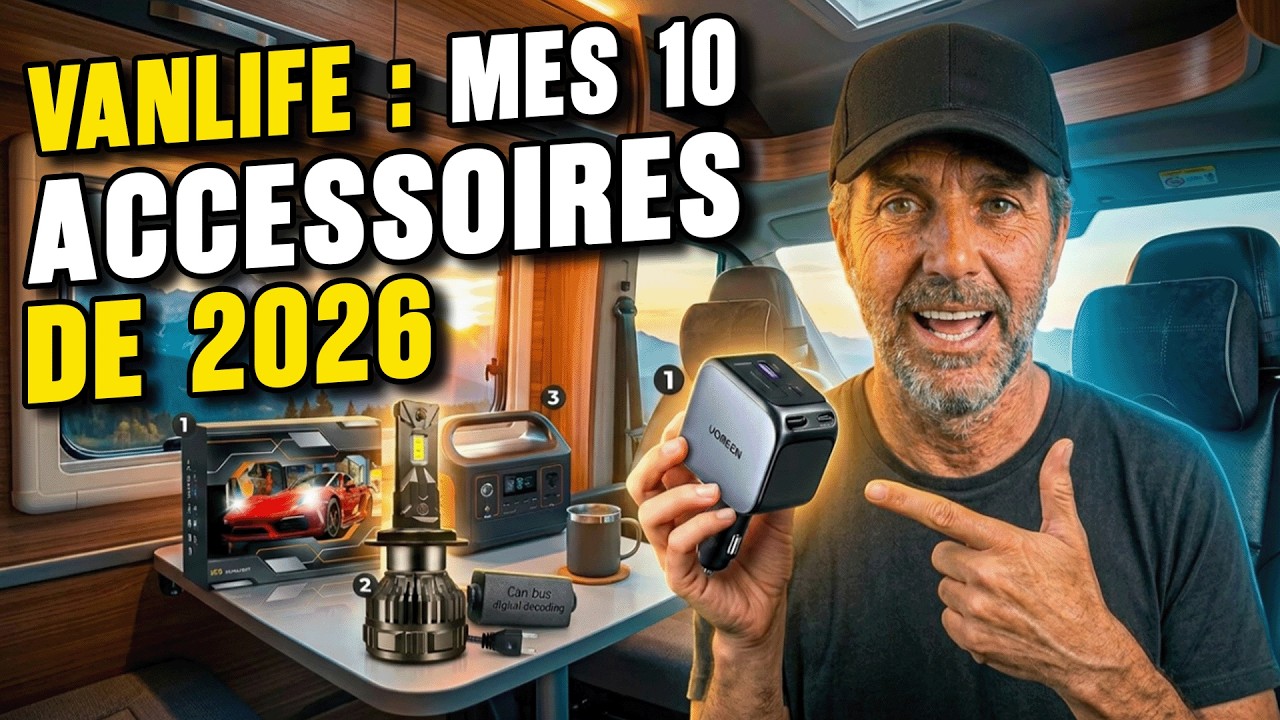 10 accessoires que j'utilise vraiment en vanlife | Pas de bullshit