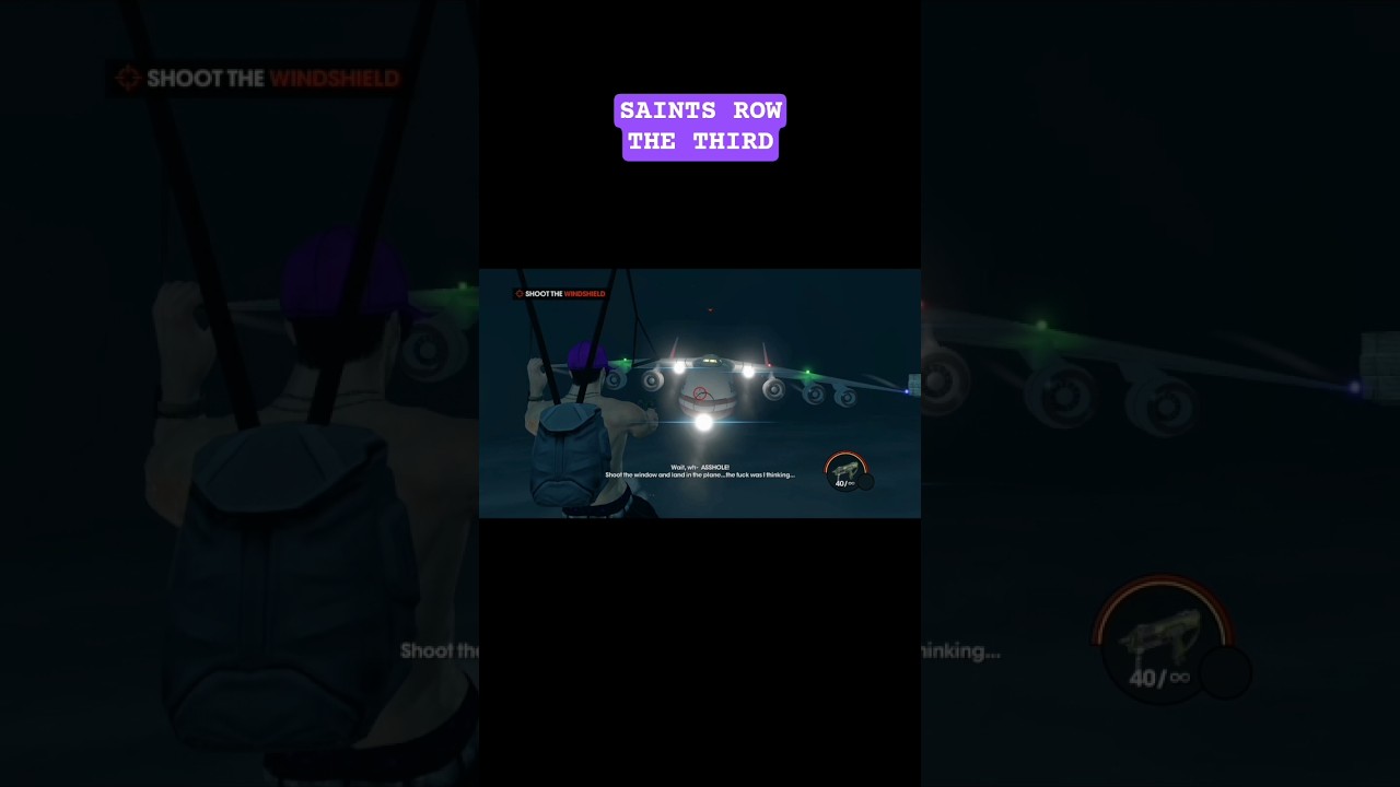 Free falling -Saints row the third #gaming #youtubeshorts #fypシ #xbox #iconic #nostalgia #foryou
