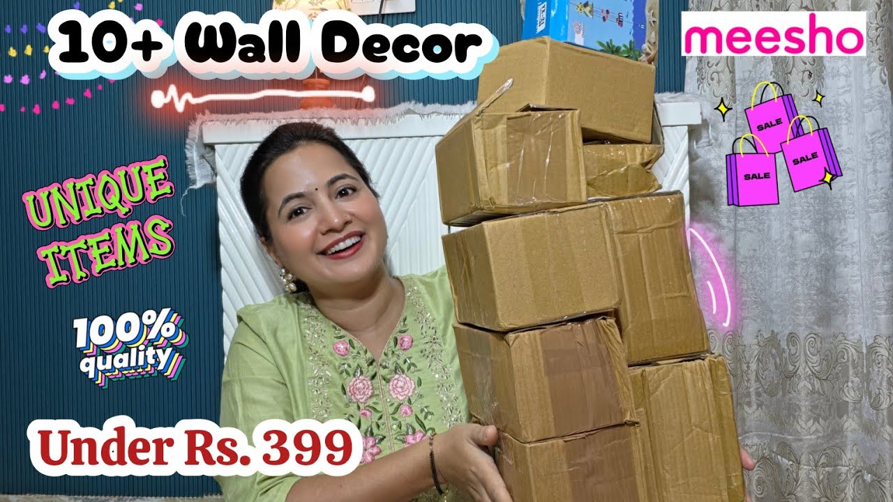 10+ Meesho Home Decor Under Rs. 399 💕 | Meesho Wind Chimes & Wall Hanging | Neema's Talk 