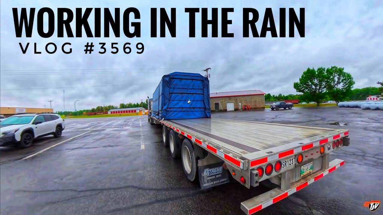 #3569 | WORKING IN THE RAIN | My Trucking Life 
