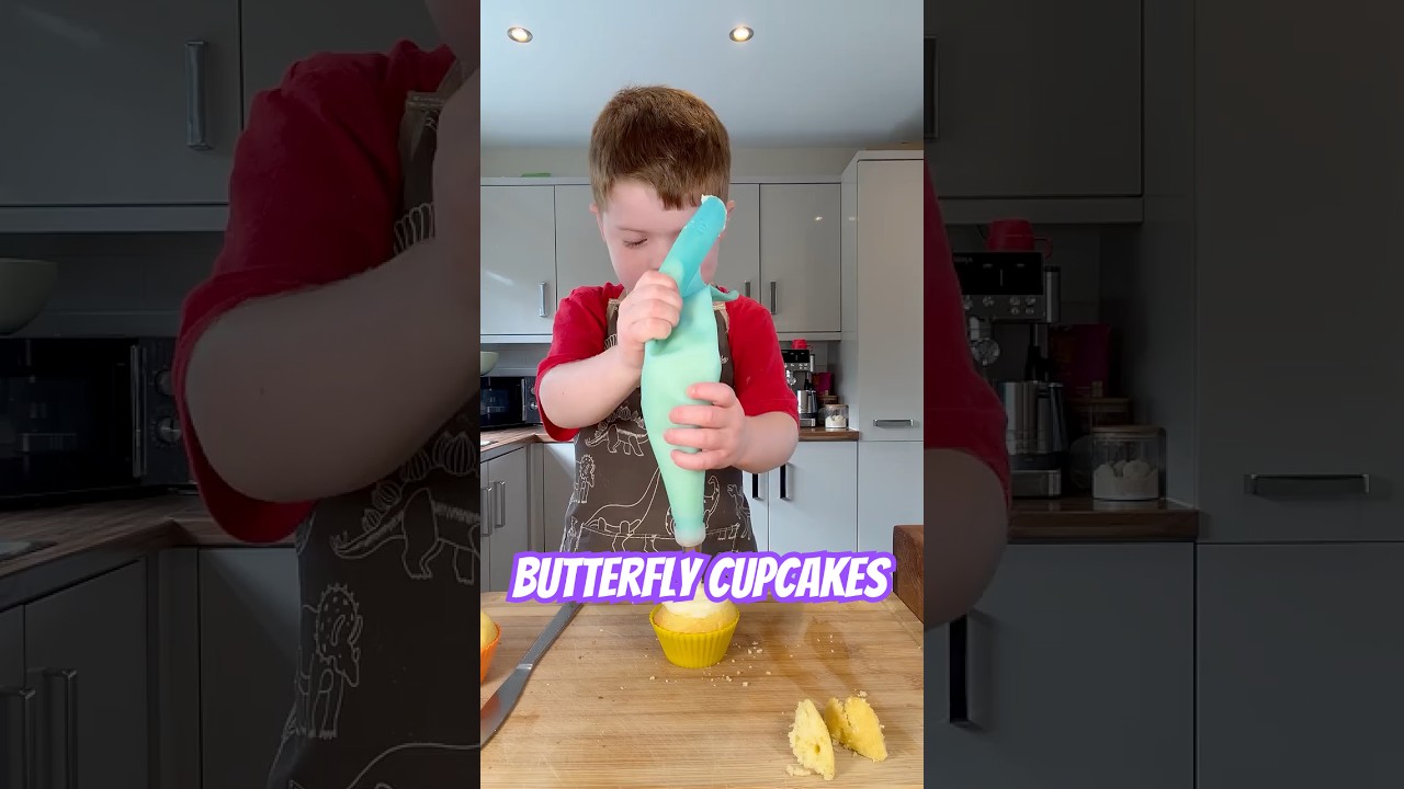 Butterfly Cupcakes - Cooking with Carter