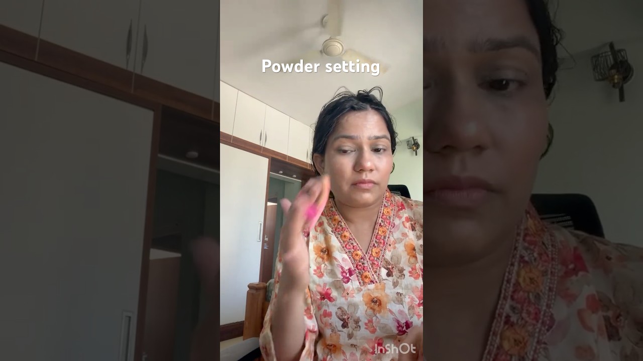 #makeup #glowup powder setting in makeup @pratibhatiwari44