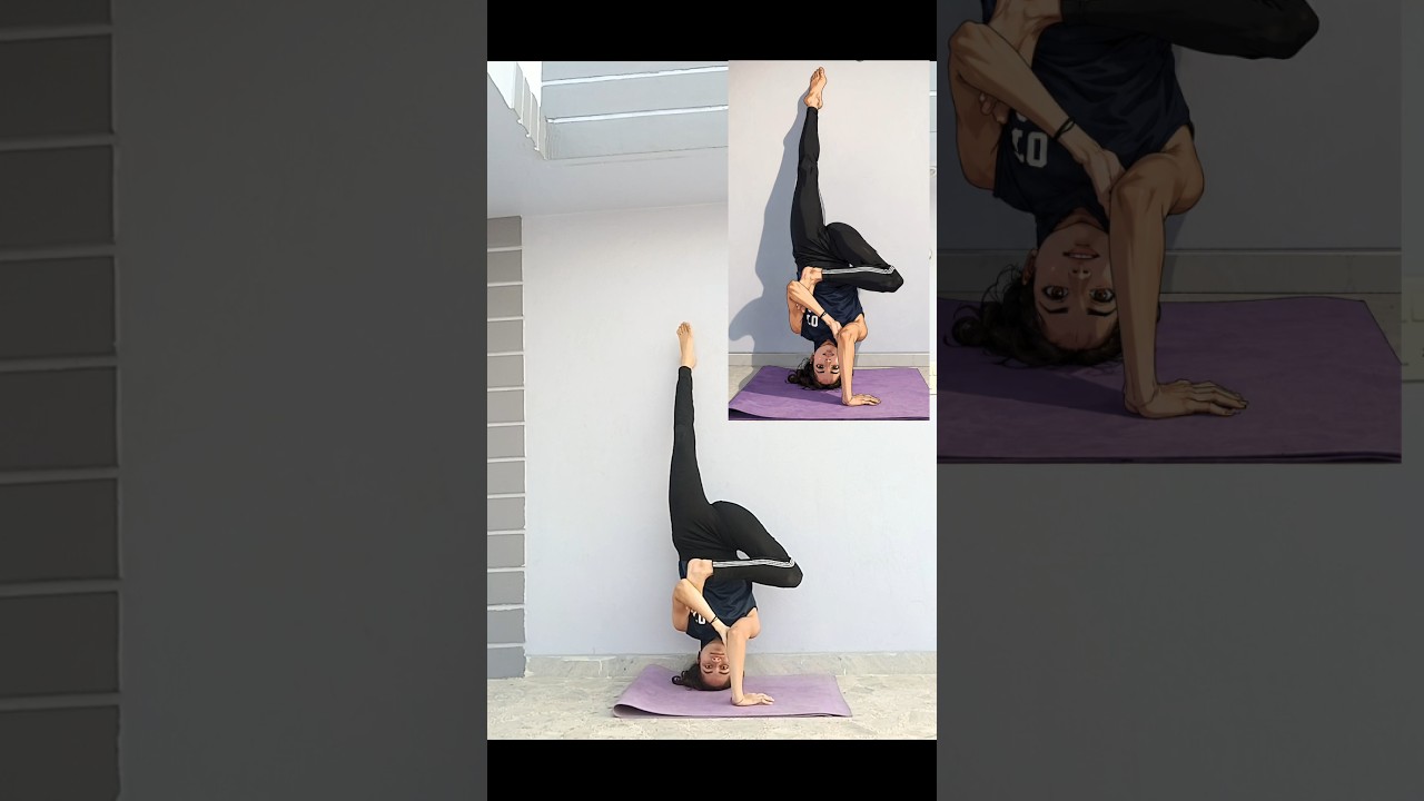 Balance 🔥#yoga #balancefitness #yogashorts #fitlifebalance