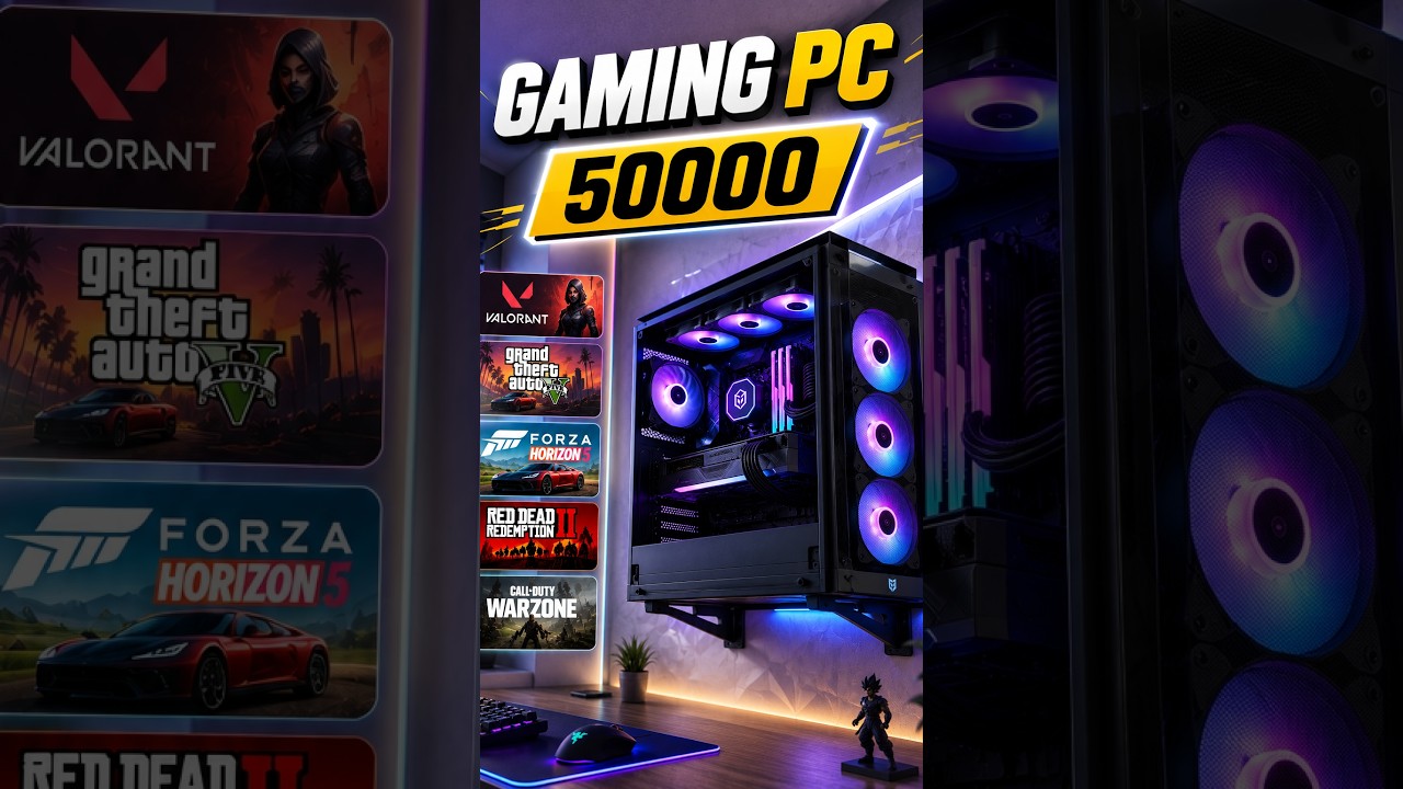 🔥 ₹50,000 Gaming PC Build 2026  Best Budget Gaming PC Under 50K 😱