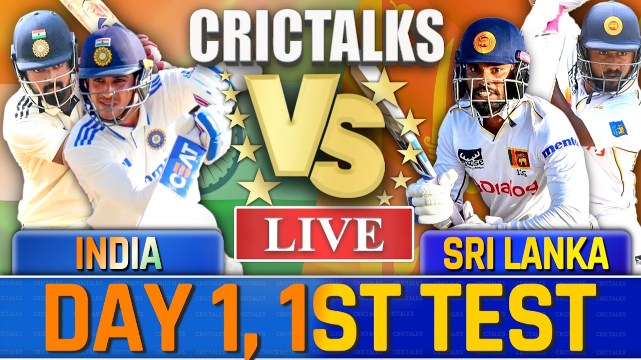 🔴 Live: IND vs SL, Day 1, 1st Test Live Match Today, Cricket Live Score, Commentary, 1st Session