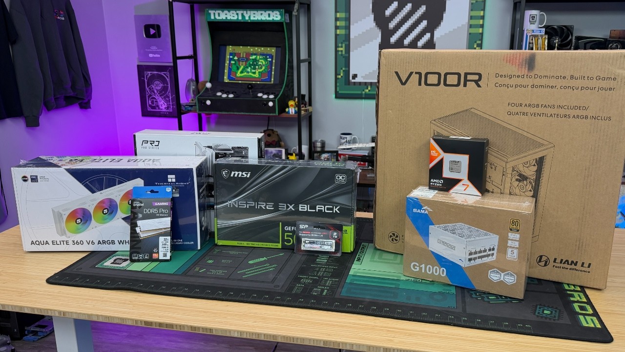 RTX 5080 + Ryzen 7 9800X3D Gaming PC + Prime Day Monitor Unboxing!