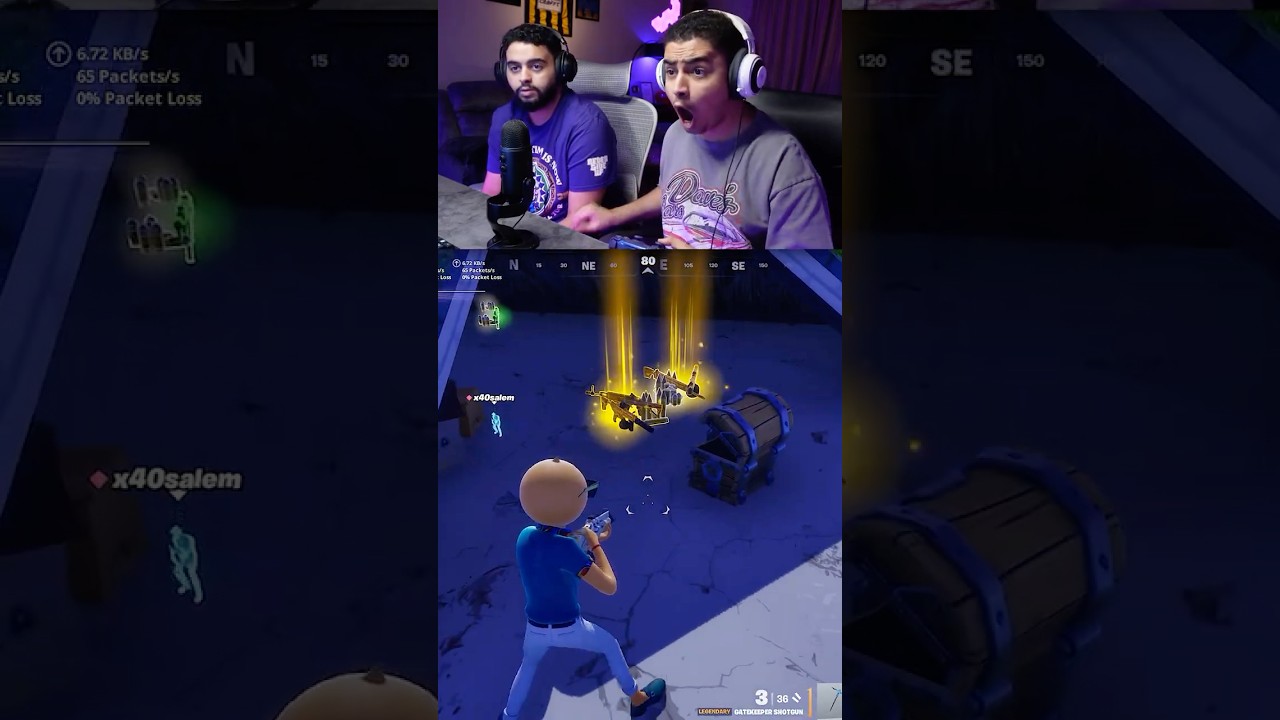 4 أسلحة ميثك من صندوق واحد 🔥😨 #فورتنايت  #fortnite