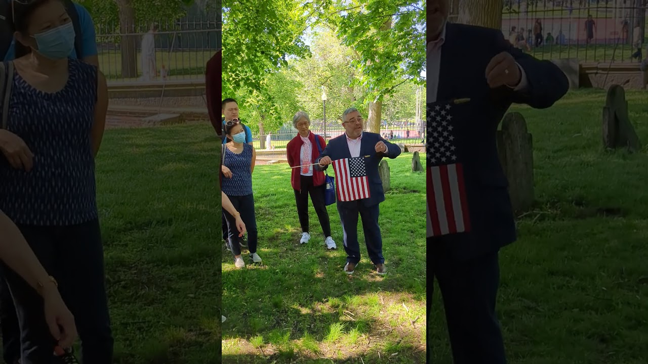 Commissioner Santiago honors #chineseamerican #veterans at Chow Manderien's grave in #bostoncommon