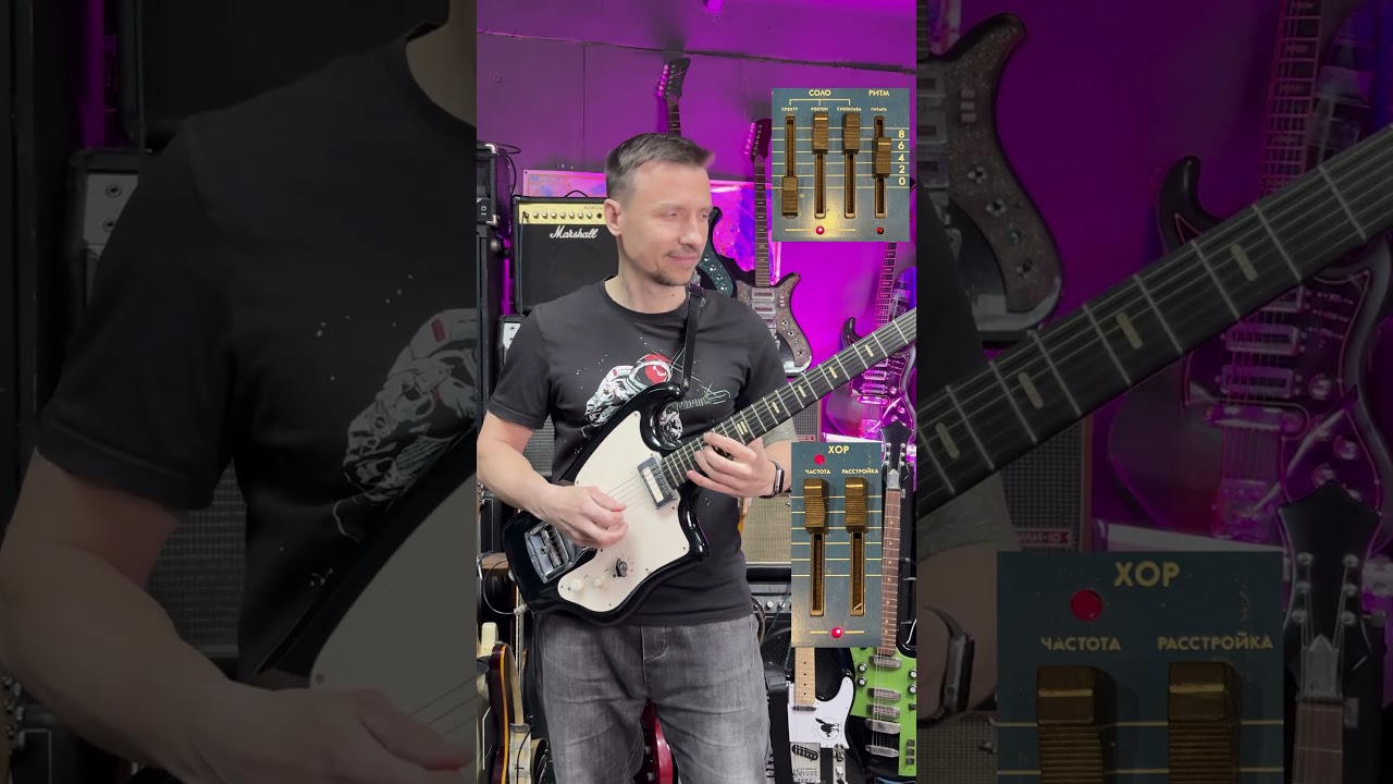 🎸ТОП 5 ЗВУКОВ ГИТАРНОГО СИНТЕЗАТОРА ЛИДЕР-2 #гитара #ссср #урокиигрынагитаре #ernieball #dynatone