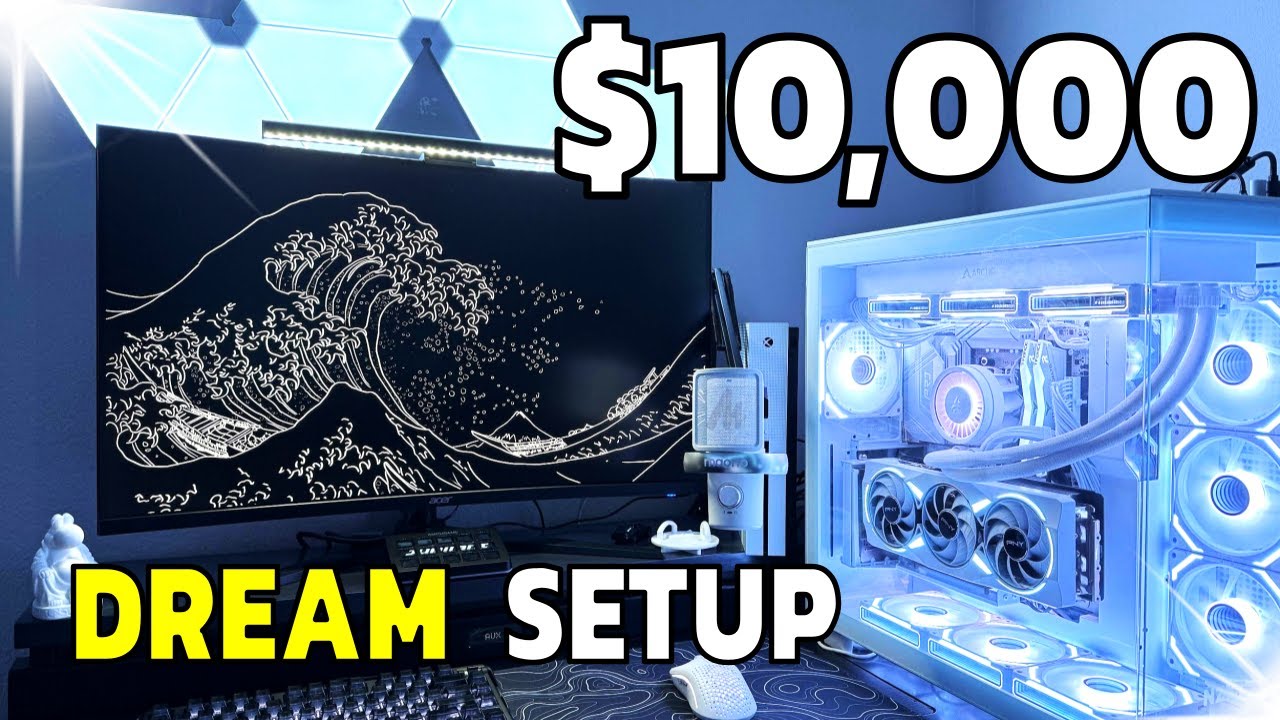 $10,000 Dream Gaming Setup & Room Tour 2025 | 19-Year-Old Content Creator Setup