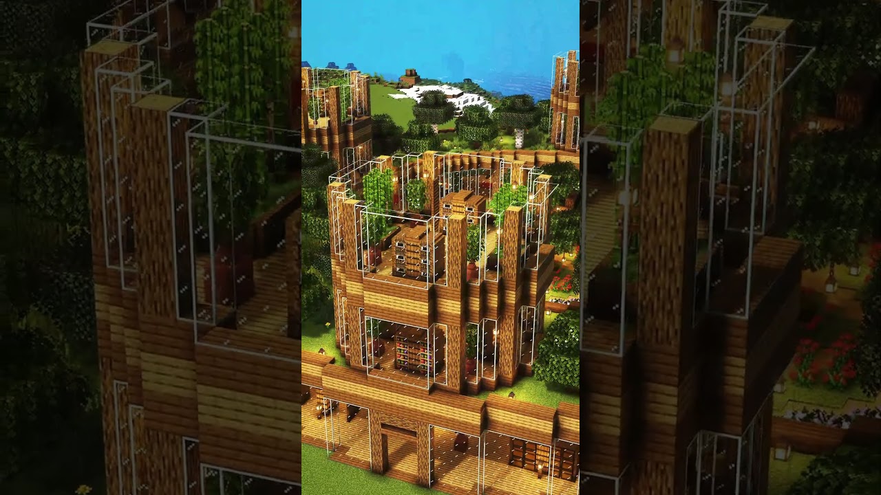 circle survival base in Minecraft 🤯 #minecraft