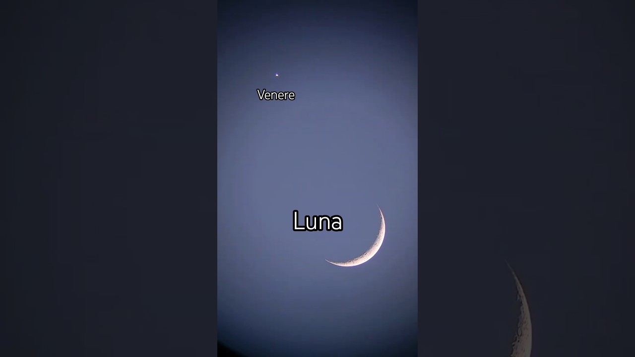 Congiunzione Luna Venere #moon #space #astronomy #telescope