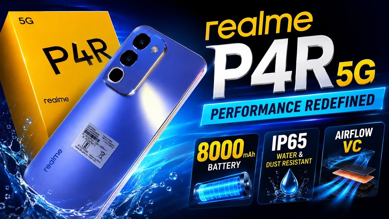 Realme P4R 5G Unboxing | Review | Camera | Price | 8000mAh Battery