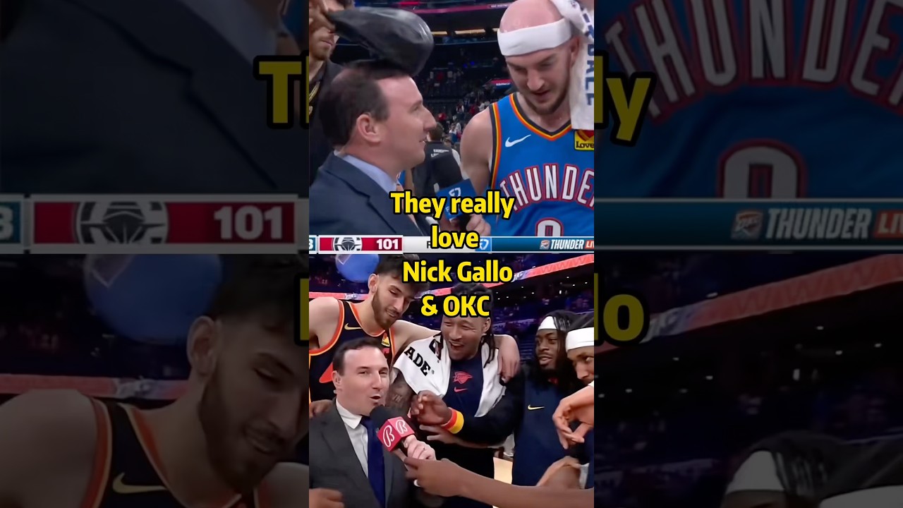 They really love Nick Gallo #okc #nickgallo #chetholmgren #sga #jdub #basketball