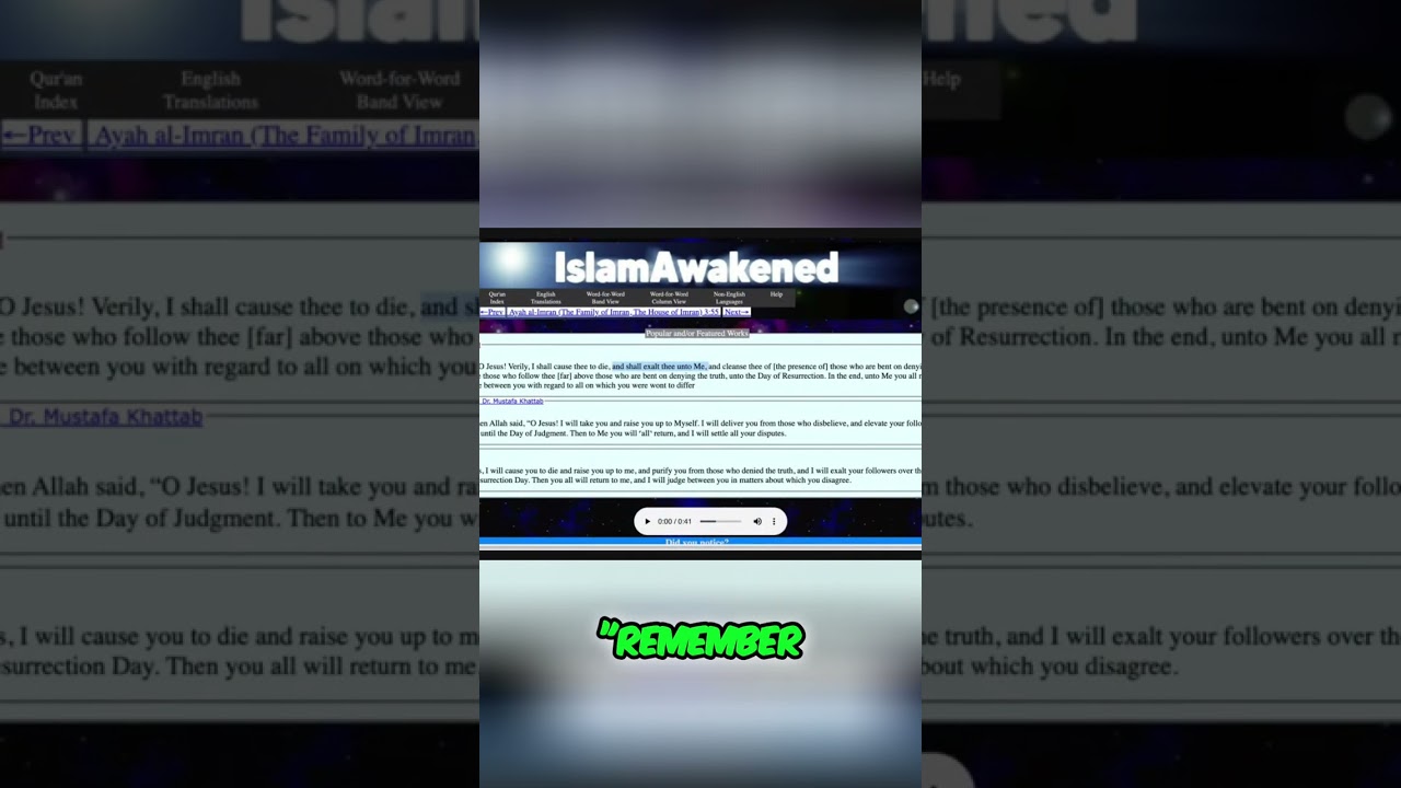 Allah Raises Jesus Unto Himself #SamShamoun #IslamDebate #ChristianApologetics #AnsweringIslam