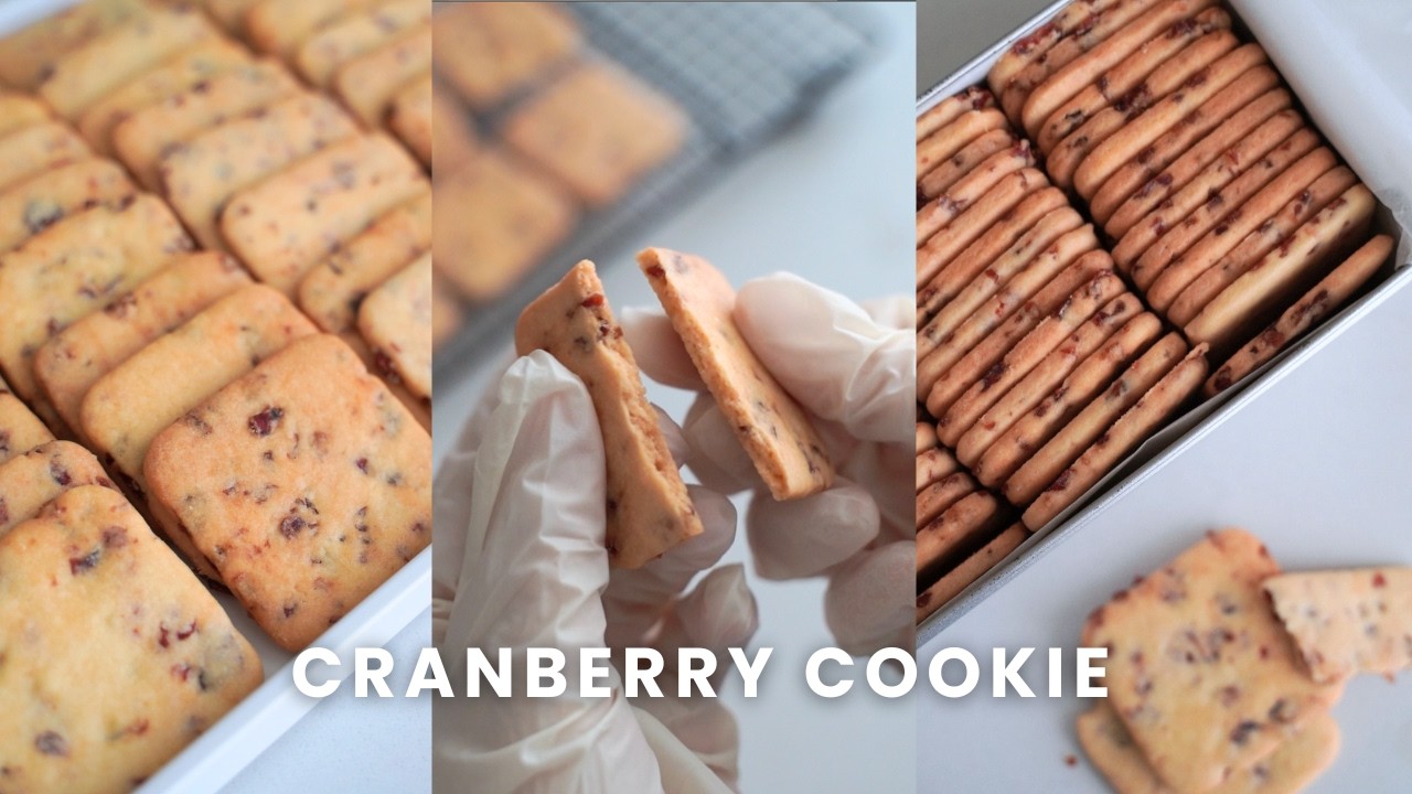 Crispy & Chewy Cranberry Cookies Recipe 🍒 (My Birthday Baking Vlog!)