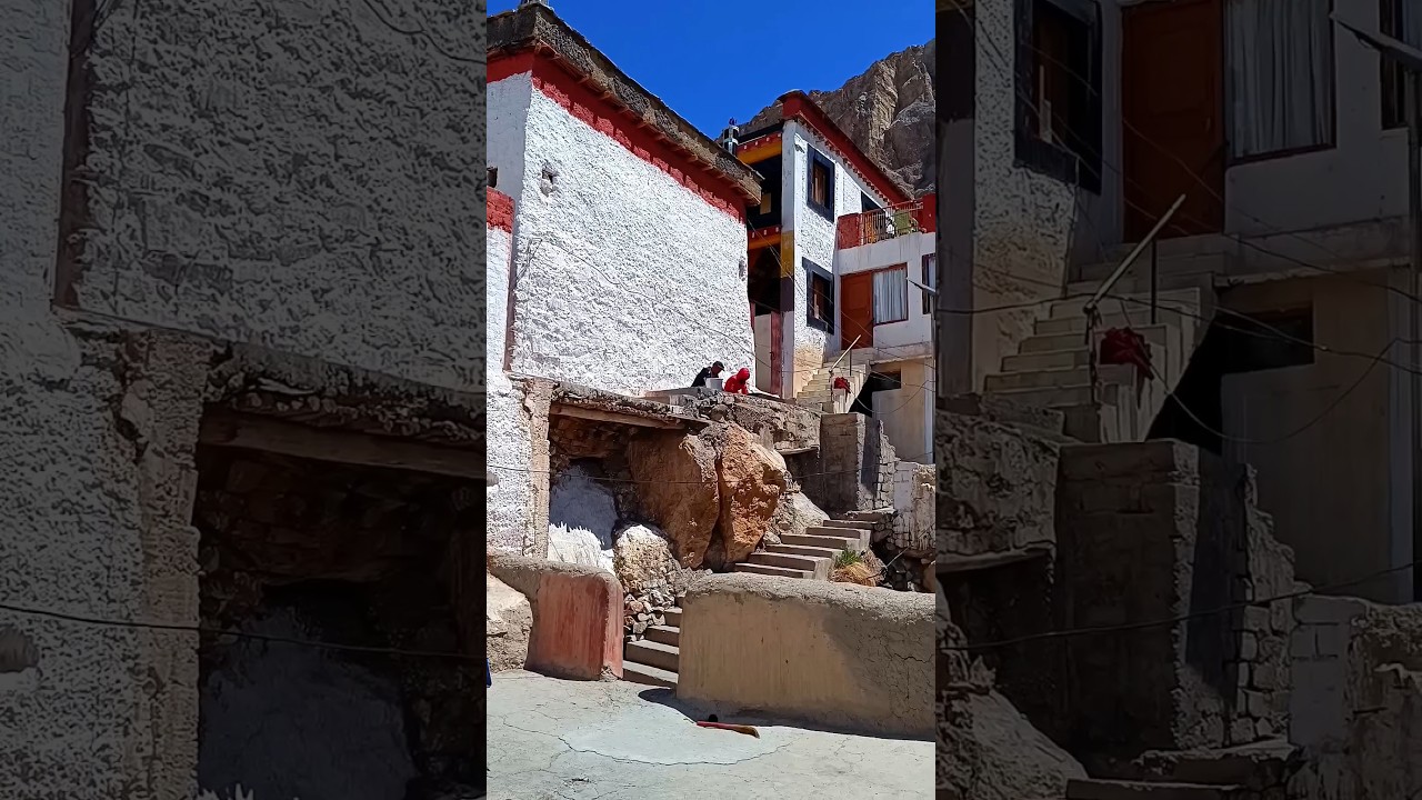 Key Monastery, Spiti Valley, Himachal Pradesh 🌿🏔 #shorts #spitivalley #travel #monastery #viral