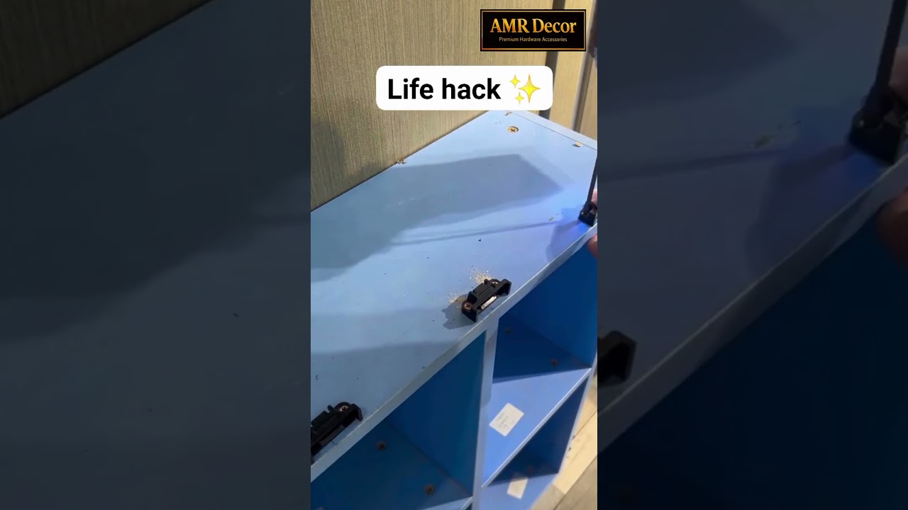 🔩 Hidden cabinet snap lock installation | AMR Decor |