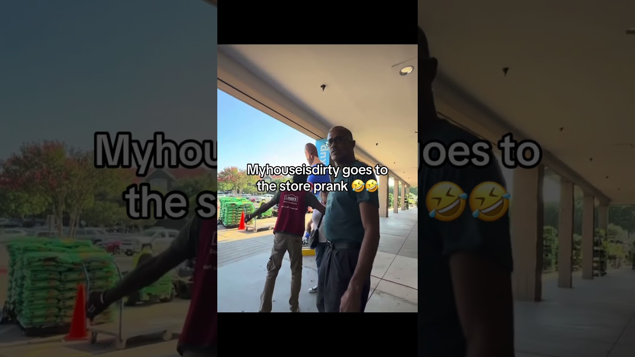 Myhouseisdirty goes to the store prank
