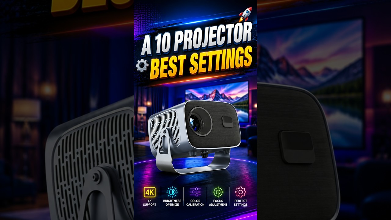 How to Setup A10  Projector in 2 Minutes | Complete Setup, Focus & Screen setup Guide
