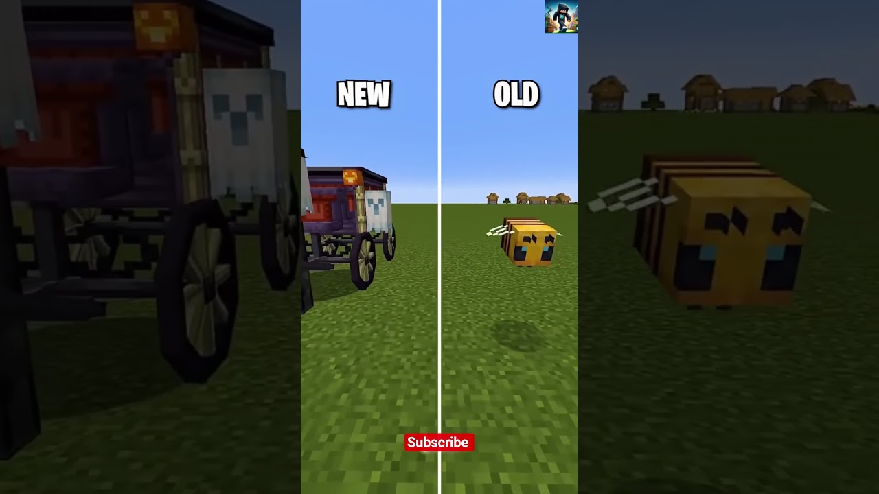 NEW VS OLD MINECRAFT #shorts #minecraft #gaming