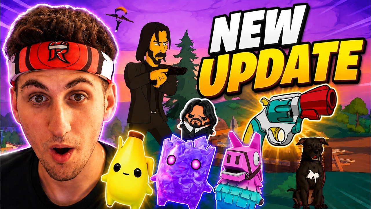 *HUGE* FORTNITE UPDATE ! (New Sprites, Simpsons Map & More!) | 🟢Use Code "REPLAYS" #EpicPartner🟢