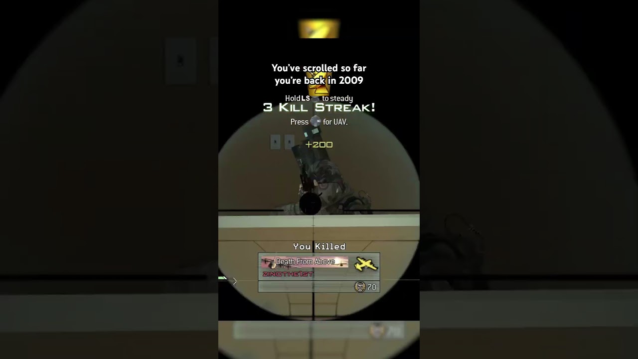 Suddenly you’ve got back 16 years to prime mw2..