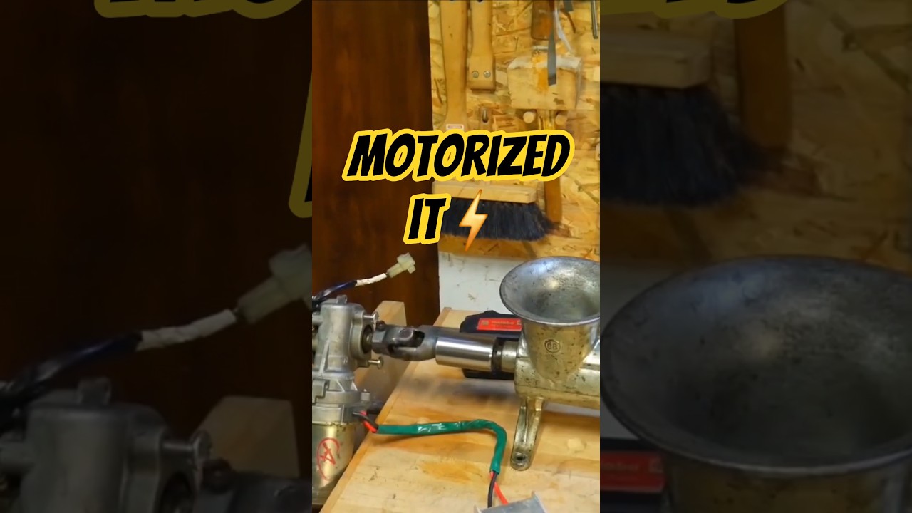 Motorized My Old Meat Grinder  | Part 2