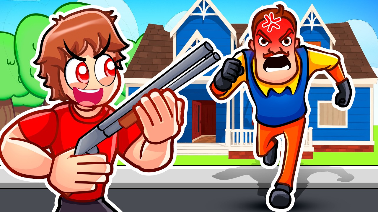 Using GUNS in Hello Neighbor...