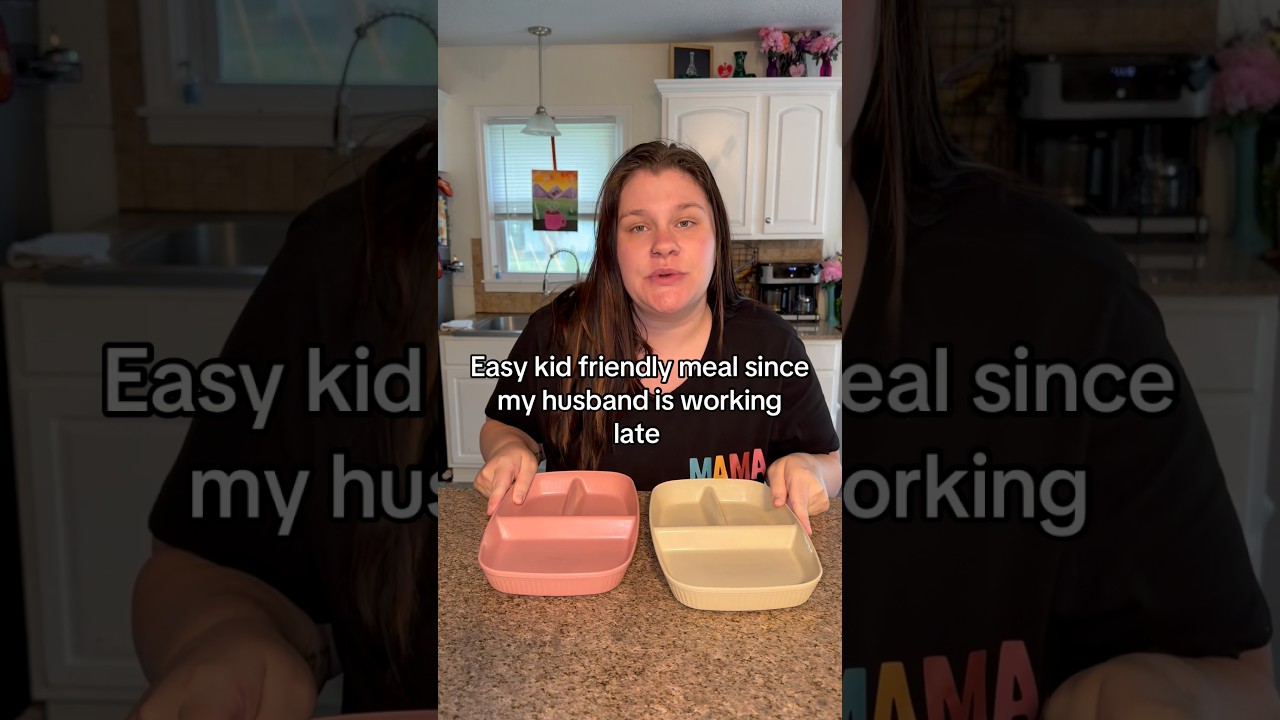 Easy kid dinner tonight #dinner #easydinner #dinnerplate #sahm #food