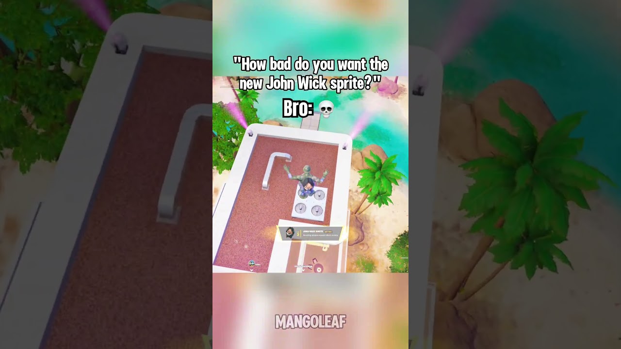 Bro was risking it all for the new sprites 💀😭 #fortnite #fortniteshorts #gaming