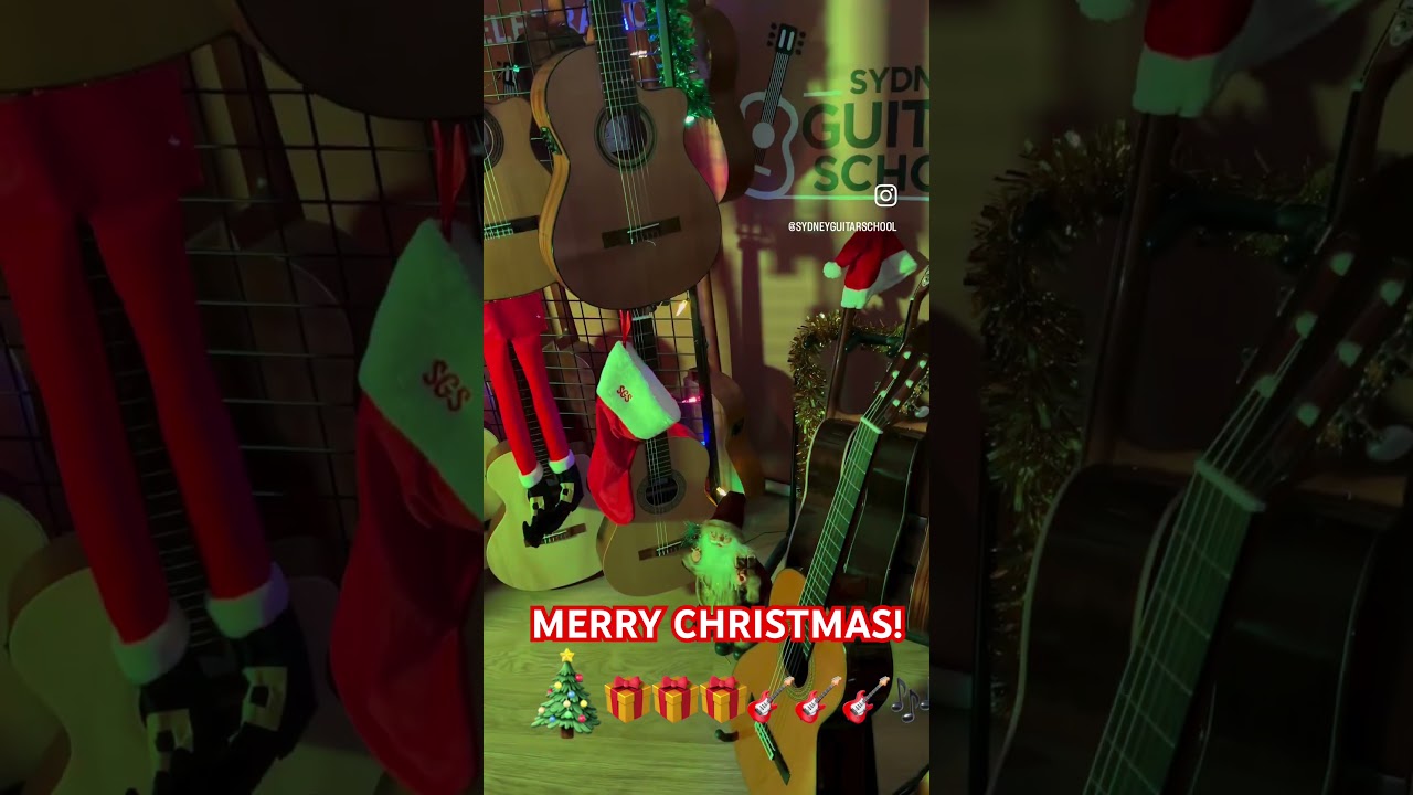Santa Claus is Coming to Town to Share his Guitar Magic! 🪄 💫 🎄 #santaclaus #merrychristmas