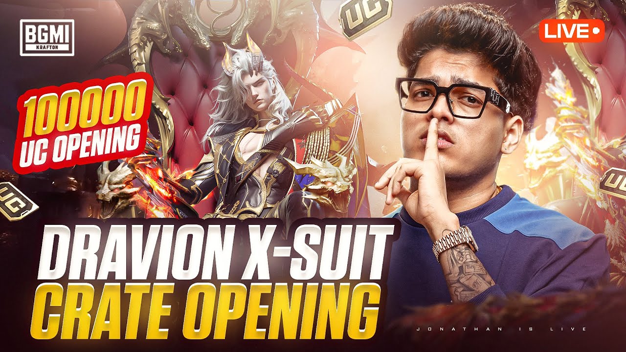 100,000 UC DRAVION X-SUIT OPENING | JONATHAN IS BACK!! | BGMI!