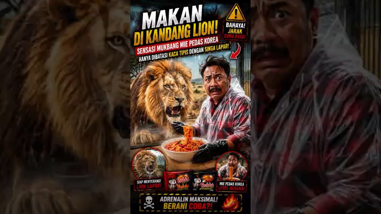 MAKAN DI KANDANG LION! #MukbangAdrenalin #asmr