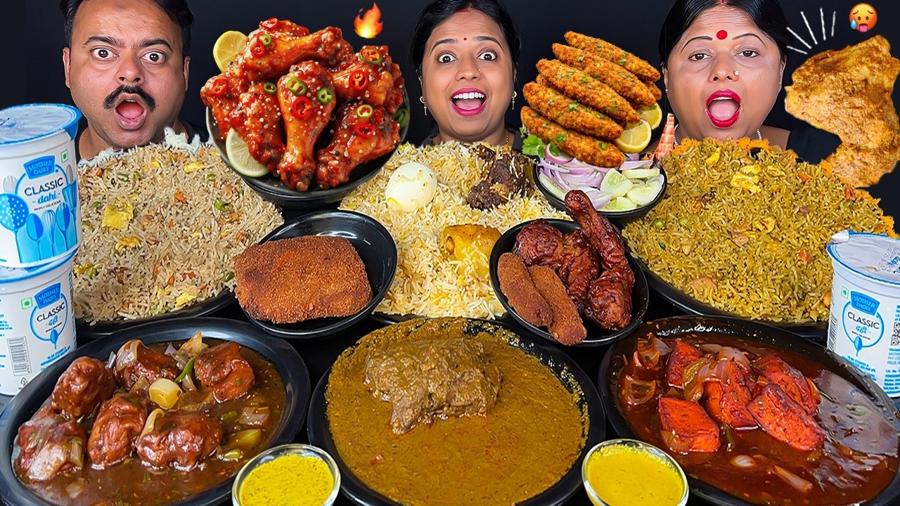 HOME FOOD vs SPICY STREET FOOD EATING CHALLENGING VIRAL VIDEO WITH PUNISHMENT MUTTON, EGG, CHICKEN