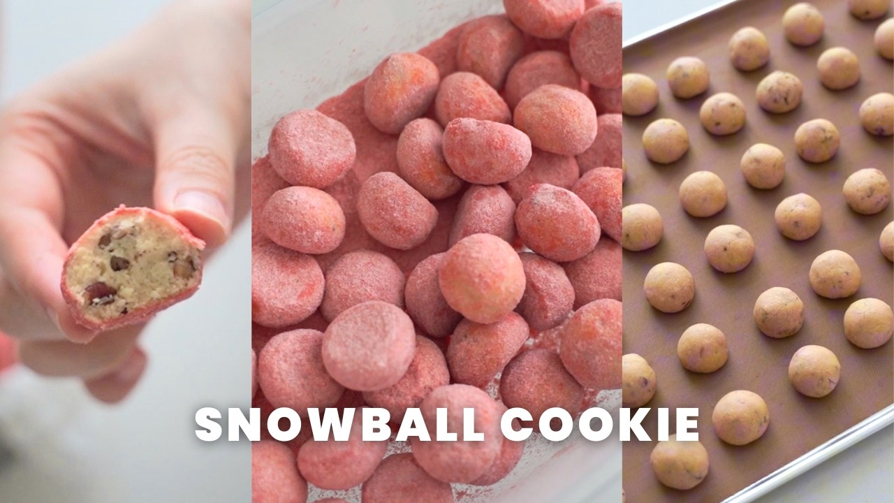 These Strawberry Pecan Snowball Cookies Melt in Your Mouth